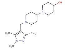 1'-[(1,3,5-trimethyl-1H-pyrazol-4-yl)methyl]-1,4'-bipiperidin-4-ol