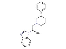 1-[1-methyl-2-(3-phenyl-1-piperidinyl)ethyl]-1H-benzimidazole bis(trifluoroacetate)