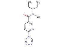 N-(1-ethylpropyl)-N-methyl-6-(4H-1,2,4-triazol-4-yl)nicotinamide