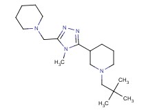 1-(2,2-dimethylpropyl)-3-[4-methyl-5-(piperidin-1-ylmethyl)-4H-1,2,4-triazol-3-yl]piperidine
