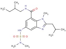 5-{[(dimethylamino)sulfonyl]amino}-2-isobutyl-1-methyl-N-(2-methylbutyl)-1H-benzimidazole-7-carboxamide