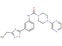 N-[3-(3-ethyl-1,2,4-oxadiazol-5-yl)phenyl]-4-pyrazin-2-ylpiperazine-1-carboxamide