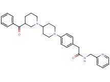 2-[4-(3-benzoyl-1,4'-bipiperidin-1'-yl)phenyl]-N-(2-pyridinylmethyl)acetamide
