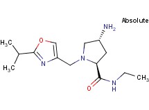 (2S,4R)-4-amino-N-ethyl-1-[(2-isopropyl-1,3-oxazol-4-yl)methyl]pyrrolidine-2-carboxamide