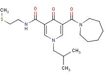 5-(1-azepanylcarbonyl)-1-isobutyl-N-[2-(methylthio)ethyl]-4-oxo-1,4-dihydro-3-pyridinecarboxamide
