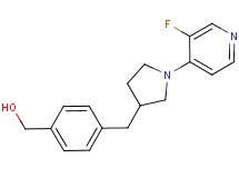 (4-{[1-(3-fluoropyridin-4-yl)pyrrolidin-3-yl]methyl}phenyl)methanol