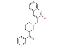 {1-[(2-hydroxy-3-quinolinyl)methyl]-3-piperidinyl}(3-pyridinyl)methanone