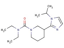 N,N-diethyl-3-(1-isopropyl-1H-imidazol-2-yl)-1-piperidinecarboxamide