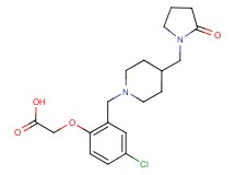 [4-chloro-2-({4-[(2-oxopyrrolidin-1-yl)methyl]piperidin-1-yl}methyl)phenoxy]acetic acid
