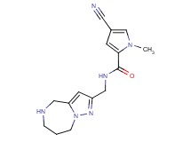 4-cyano-1-methyl-N-(5,6,7,8-tetrahydro-4H-pyrazolo[1,5-a][1,4]diazepin-2-ylmethyl)-1H-pyrrole-2-carboxamide
