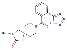 3-methyl-8-[2-(1H-tetrazol-5-yl)benzoyl]-1-oxa-3,8-diazaspiro[4.5]decan-2-one