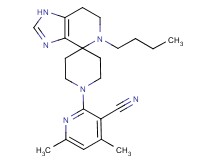 2-(5-butyl-1,5,6,7-tetrahydro-1'H-spiro[imidazo[4,5-c]pyridine-4,4'-piperidin]-1'-yl)-4,6-dimethylnicotinonitrile