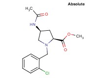 methyl (4S)-4-(acetylamino)-1-(2-chlorobenzyl)-L-prolinate