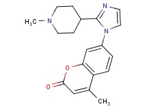 4-methyl-7-[2-(1-methylpiperidin-4-yl)-1H-imidazol-1-yl]-2H-chromen-2-one