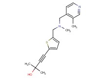 2-methyl-4-[5-({methyl[(3-methylpyridin-4-yl)methyl]amino}methyl)-2-thienyl]but-3-yn-2-ol