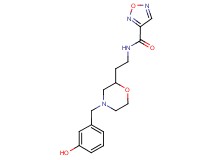 N-{2-[4-(3-hydroxybenzyl)morpholin-2-yl]ethyl}-1,2,5-oxadiazole-3-carboxamide
