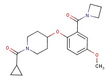 4-[2-(azetidin-1-ylcarbonyl)-4-methoxyphenoxy]-1-(cyclopropylcarbonyl)piperidine