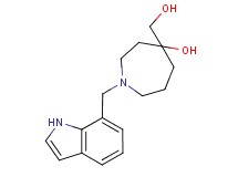 4-(hydroxymethyl)-1-(1H-indol-7-ylmethyl)azepan-4-ol