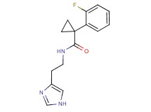 1-(2-fluorophenyl)-N-[2-(1H-imidazol-4-yl)ethyl]cyclopropanecarboxamide