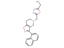 5-[(5-ethyl-1,3,4-oxadiazol-2-yl)methyl]-3-(1-naphthyl)-4,5,6,7-tetrahydroisoxazolo[4,5-c]pyridine