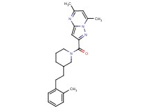 5,7-dimethyl-2-({3-[2-(2-methylphenyl)ethyl]-1-piperidinyl}carbonyl)pyrazolo[1,5-a]pyrimidine