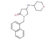 1-(1-naphthylmethyl)-4-(tetrahydro-2H-pyran-4-ylamino)-2-pyrrolidinone