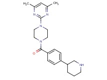 4,6-dimethyl-2-[4-(4-piperidin-3-ylbenzoyl)piperazin-1-yl]pyrimidine