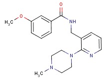 3-methoxy-N-{[2-(4-methyl-1-piperazinyl)-3-pyridinyl]methyl}benzamide