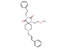 1-(2-methoxyethyl)-3-(2-phenylethyl)-8-[(2E)-3-phenyl-2-propen-1-yl]-1,3,8-triazaspiro[4.5]decane-2,4-dione