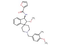 N-[(2R*,3R*)-2-methoxy-1'-(4-methoxy-3-methylbenzyl)-2,3-dihydrospiro[indene-1,4'-piperidin]-3-yl]-2-furamide