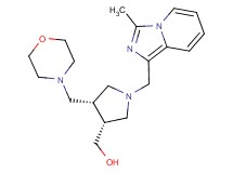 [(3R*,4S*)-1-[(3-methylimidazo[1,5-a]pyridin-1-yl)methyl]-4-(morpholin-4-ylmethyl)pyrrolidin-3-yl]methanol