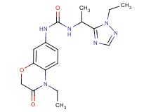 N-(4-ethyl-3-oxo-3,4-dihydro-2H-1,4-benzoxazin-7-yl)-N'-[1-(1-ethyl-1H-1,2,4-triazol-5-yl)ethyl]urea