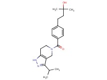 4-{4-[(3-isopropyl-1,4,6,7-tetrahydro-5H-pyrazolo[4,3-c]pyridin-5-yl)carbonyl]phenyl}-2-methyl-2-butanol
