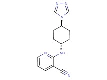 2-{[trans-4-(4H-1,2,4-triazol-4-yl)cyclohexyl]amino}nicotinonitrile