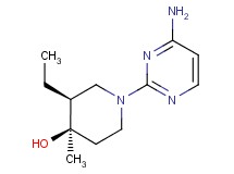 (3S*,4R*)-1-(4-aminopyrimidin-2-yl)-3-ethyl-4-methylpiperidin-4-ol