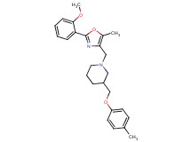1-{[2-(2-methoxyphenyl)-5-methyl-1,3-oxazol-4-yl]methyl}-3-[(4-methylphenoxy)methyl]piperidine