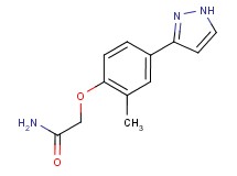 2-[2-methyl-4-(1H-pyrazol-3-yl)phenoxy]acetamide