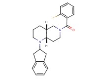 (4aR*,8aS*)-1-(2,3-dihydro-1H-inden-2-yl)-6-(2-fluorobenzoyl)decahydro-1,6-naphthyridine
