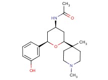 N-[(2S*,4S*,6R*)-2-(1,4-dimethylpiperidin-4-yl)-6-(3-hydroxyphenyl)tetrahydro-2H-pyran-4-yl]acetamide