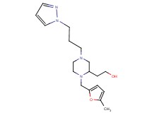 2-{1-[(5-methyl-2-furyl)methyl]-4-[3-(1H-pyrazol-1-yl)propyl]-2-piperazinyl}ethanol