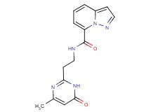 N-[2-(4-methyl-6-oxo-1,6-dihydropyrimidin-2-yl)ethyl]pyrazolo[1,5-a]pyridine-7-carboxamide
