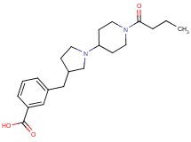 3-{[1-(1-butyrylpiperidin-4-yl)pyrrolidin-3-yl]methyl}benzoic acid