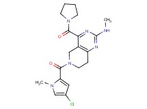 6-[(4-chloro-1-methyl-1H-pyrrol-2-yl)carbonyl]-N-methyl-4-(pyrrolidin-1-ylcarbonyl)-5,6,7,8-tetrahydropyrido[4,3-d]pyrimidin-2-amine