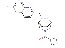 2-{[(1R*,5R*)-3-(cyclobutylcarbonyl)-3,6-diazabicyclo[3.2.2]non-6-yl]methyl}-6-fluoroquinoline