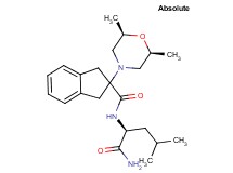 N-[(1S)-1-(aminocarbonyl)-3-methylbutyl]-2-[(2R,6S)-2,6-dimethyl-4-morpholinyl]-2-indanecarboxamide