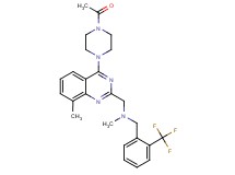 1-[4-(4-acetyl-1-piperazinyl)-8-methyl-2-quinazolinyl]-N-methyl-N-[2-(trifluoromethyl)benzyl]methanamine
