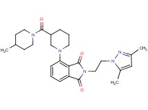 2-[2-(3,5-dimethyl-1H-pyrazol-1-yl)ethyl]-4-{3-[(4-methyl-1-piperidinyl)carbonyl]-1-piperidinyl}-1H-isoindole-1,3(2H)-dione