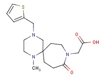 [1-methyl-10-oxo-4-(2-thienylmethyl)-1,4,9-triazaspiro[5.6]dodec-9-yl]acetic acid