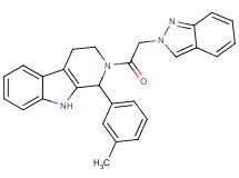 2-(2H-indazol-2-ylacetyl)-1-(3-methylphenyl)-2,3,4,9-tetrahydro-1H-beta-carboline