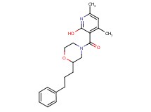 4,6-dimethyl-3-{[2-(3-phenylpropyl)-4-morpholinyl]carbonyl}-2-pyridinol